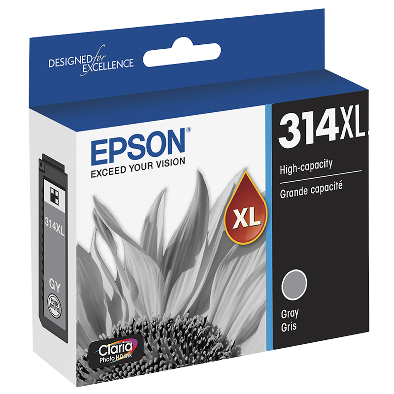 Epson T314XL Claria HD Photo Printer Ink Cartridge - Grey and Red Multi Pack - T314XL922-S