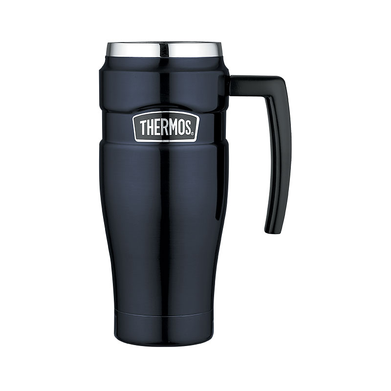 Thermos King Caraffa Termica In Acciaio Inox 1,2L Con Bicchiere E Manico - Grigio