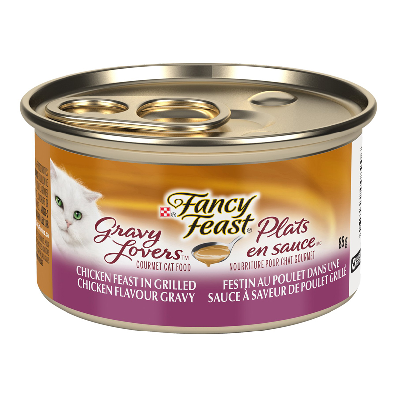 Fancy Feast Wet Cat Food Gravy Lovers Chicken Feast in Grilled 85g