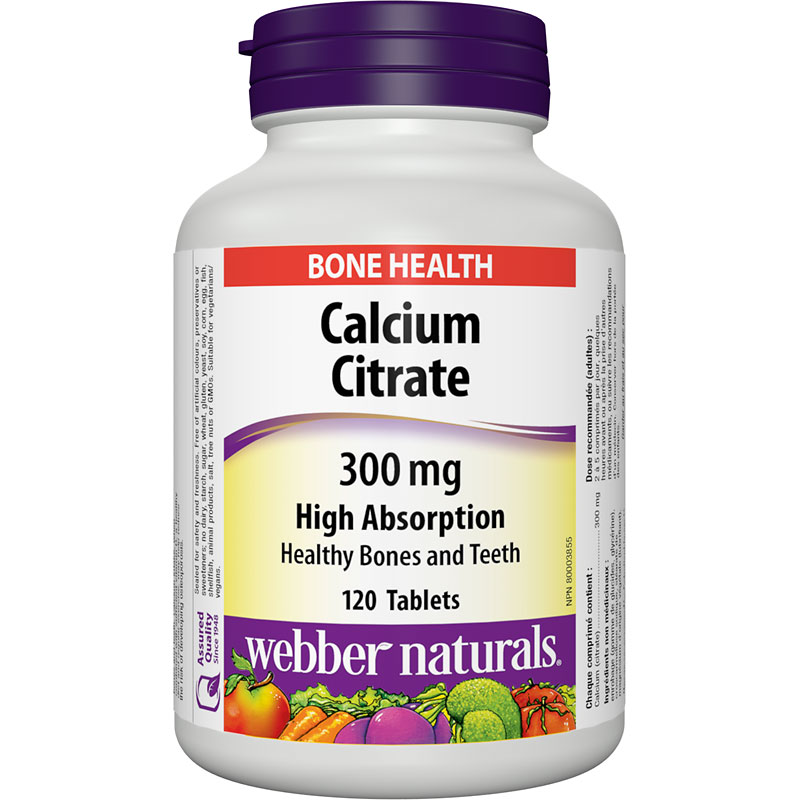 WEBBER CALCIUM CITRATE 300MG 120'S