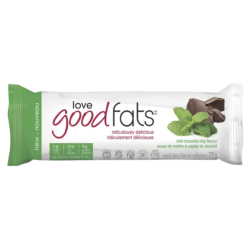 LOVE GOOD FATS BAR MINT CH/ 39G