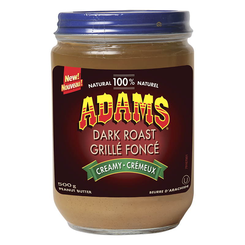 Adams Dark Roast Peanut Butter - Creamy - 500g