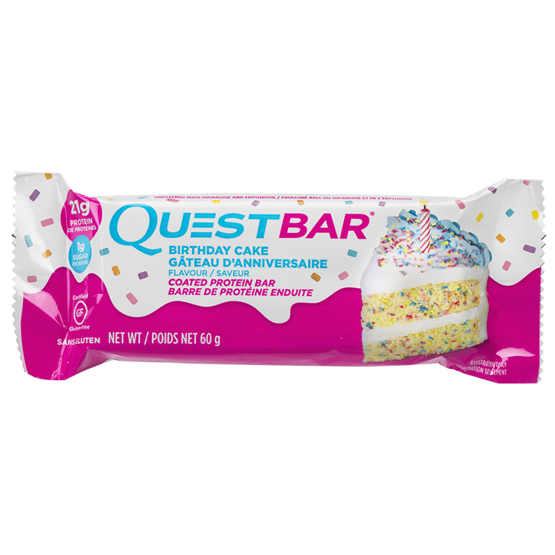QUEST PROTEIN BAR B/DAY CAKE 60G