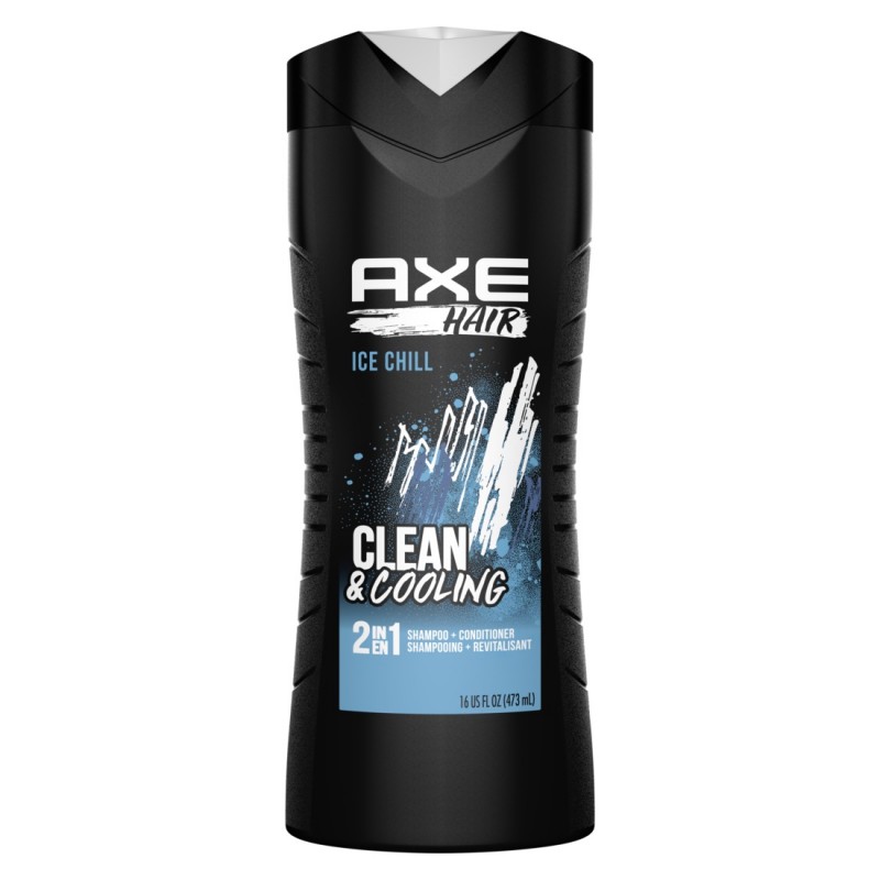 AXE SHAMPOO/CONDITIONER 2N1 ICE CHILL 4 PIECE 16 OZ/473 ML product package