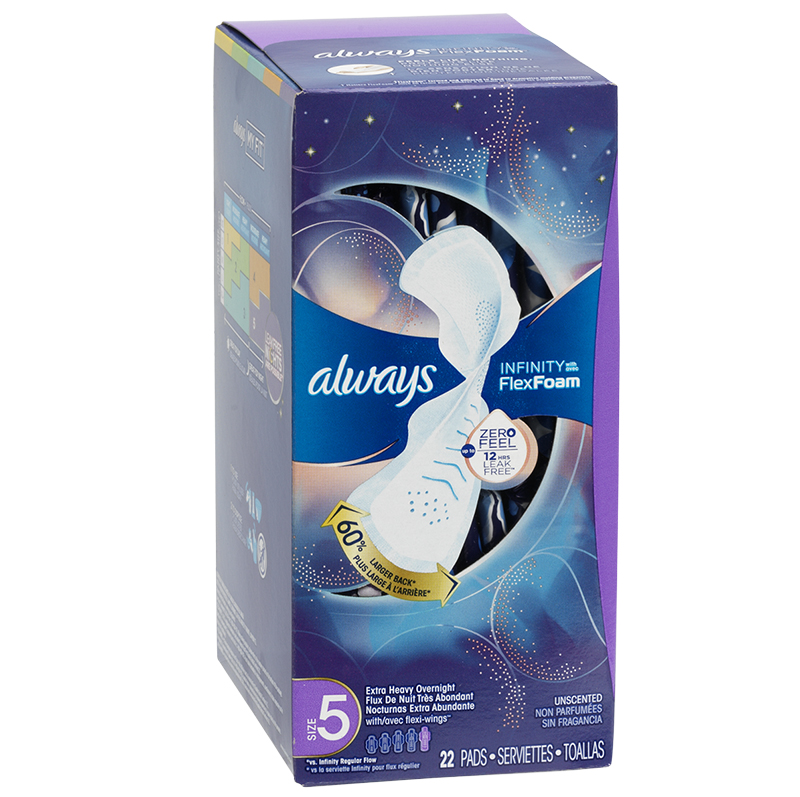 Always Infinity FlexFoam Size5 3箱セット Always, Infinity With FlexFoam Pads For Women, Size 5, Extra