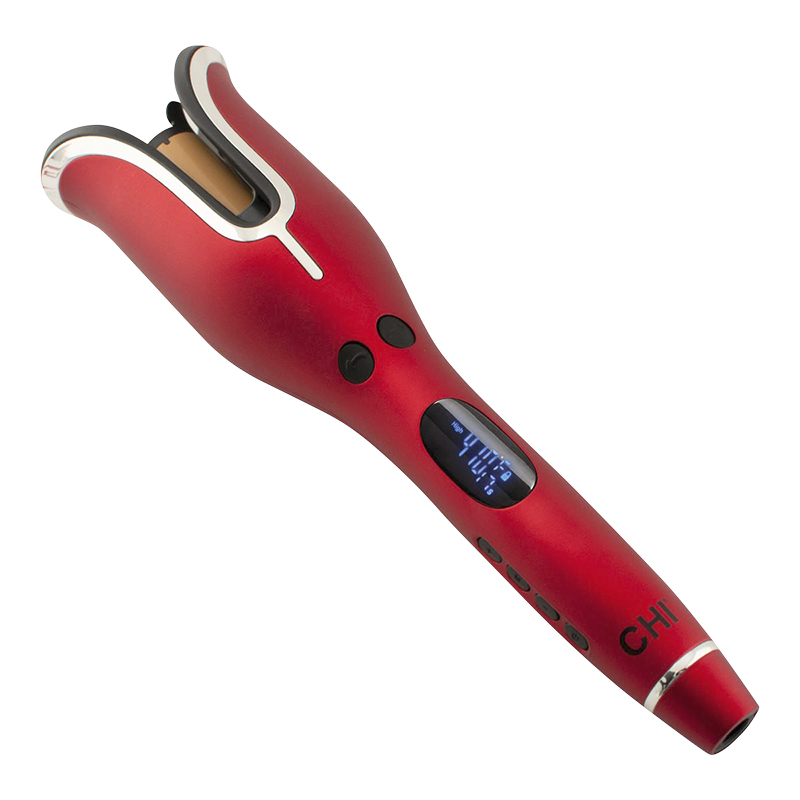 CHI Spin N Curl Ceramic Rotating Curler Ruby Red