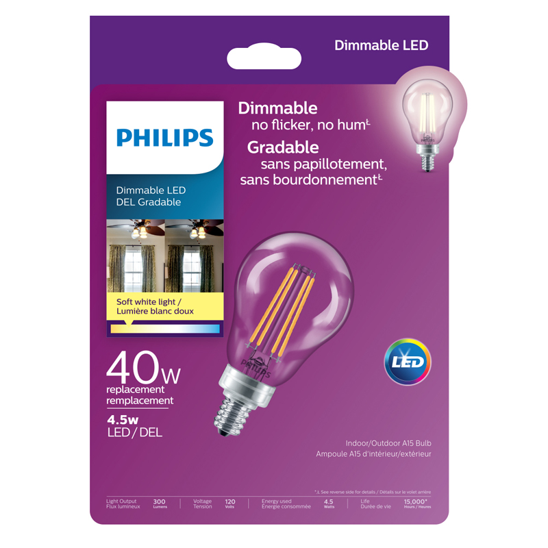 PHILIPS LED 40W A15 CAND