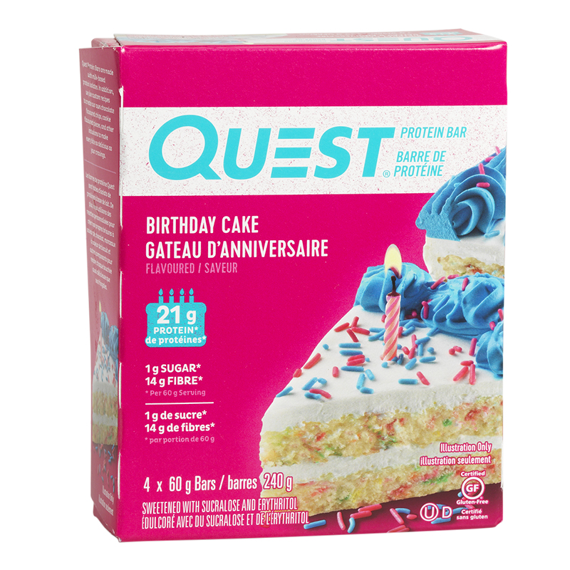 Quest Protein Bar - Birthday Cake - 4x60g