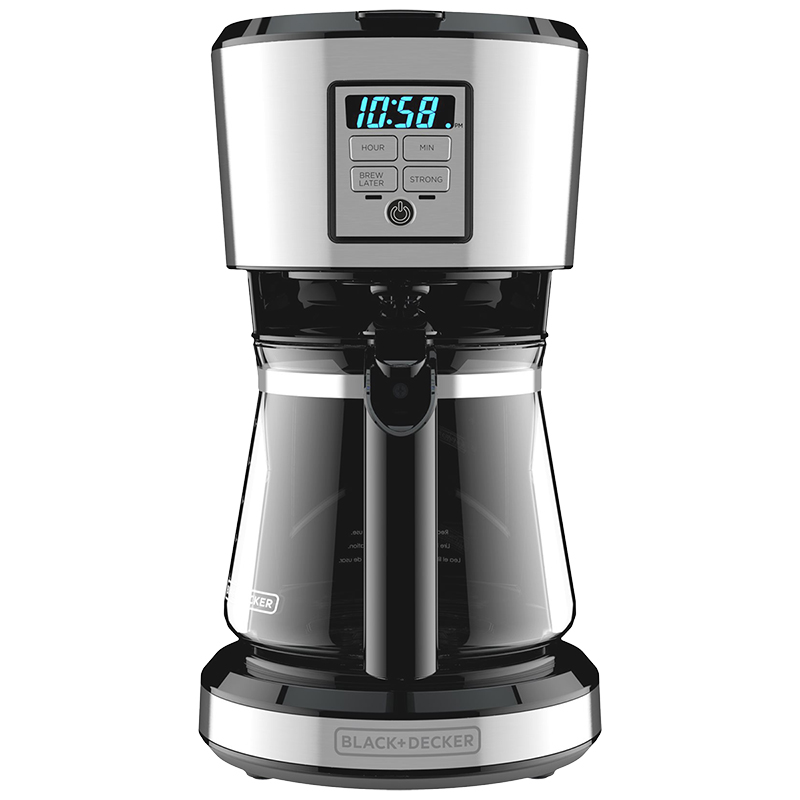Black & Decker Programmable 12 Cup Coffee Maker - Black/Stainless - CM1231SC