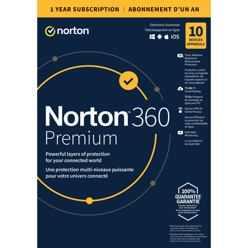 NORTON 360 PREM 21400013 | London Drugs | 100% Canadian