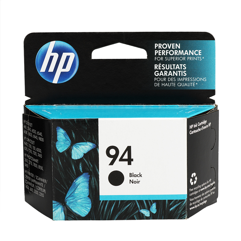 HP 94 Black Inkjet Print Cartridge with Vivera Inks (C8765WN#140)