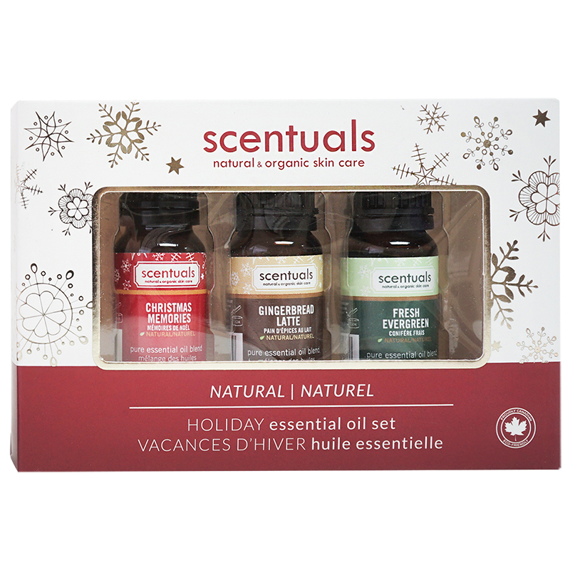 SCENTUALS HOLIDAY GIFT SET 3PCE Size 3 piece