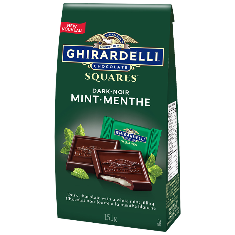 Ghirardelli Chocolate Squares - Dark Mint - 151g