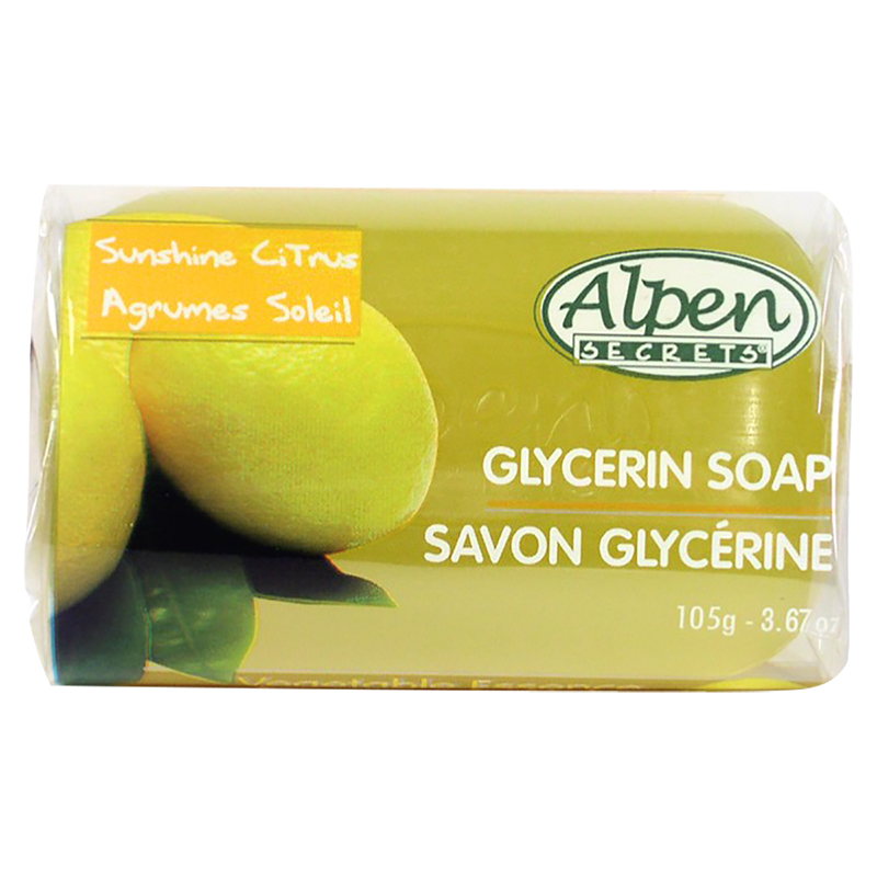 Alpen Secrets Glycerin Soap - Sunshine Citrus - 105g