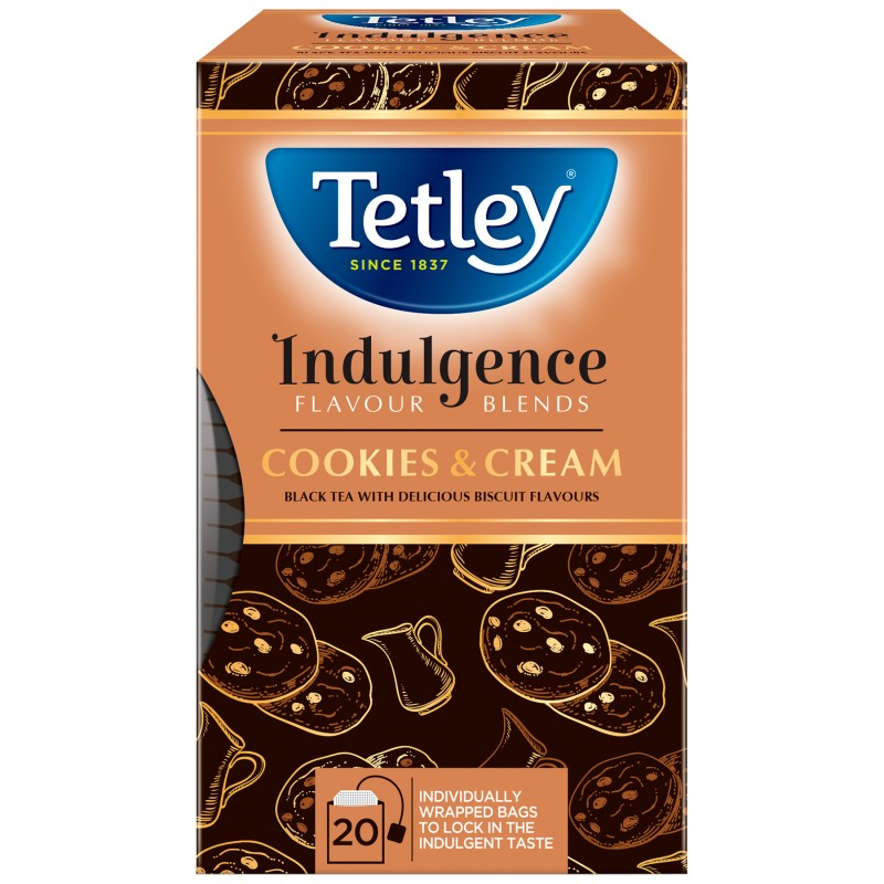 TETLEY TEA COOKIES & CREAM 20'S Size 20s