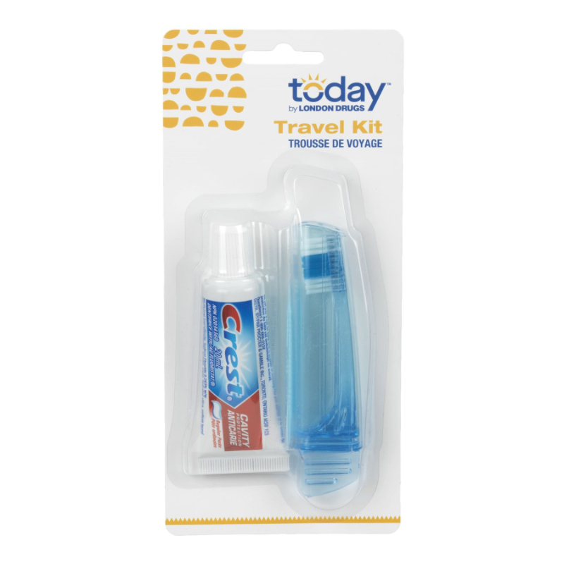Today by London Drugs Travel Kit - Toothpaste and Toothbrush Set