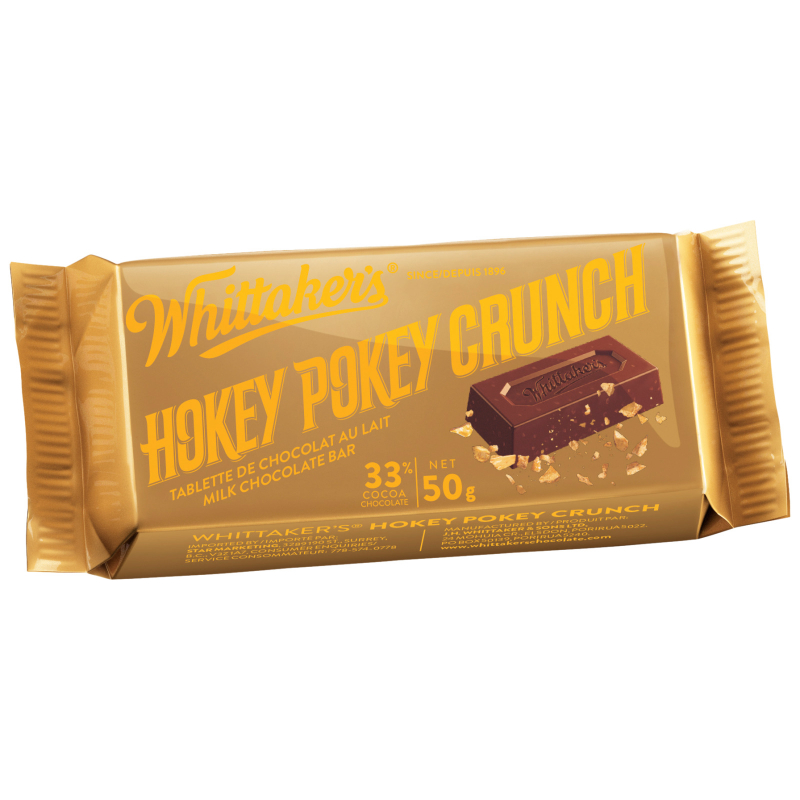 WHITTAKER'S HOKEY POKEY SLAB 50G
