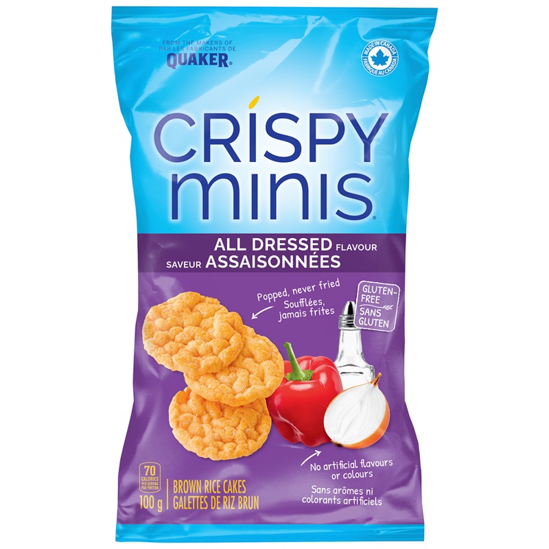 QUAKER CRISPY MINIS A/DRESS 100G