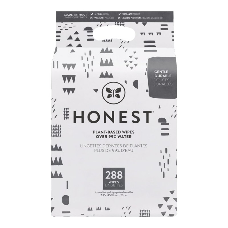 Honest Baby Cleaning Wipes Pattern Play 288s