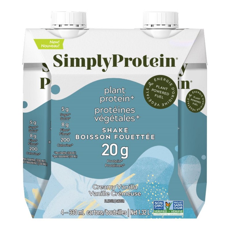 Simply Protein Powder SimplyProtein Shake - Creamy Vanilla - 4 x 330ml