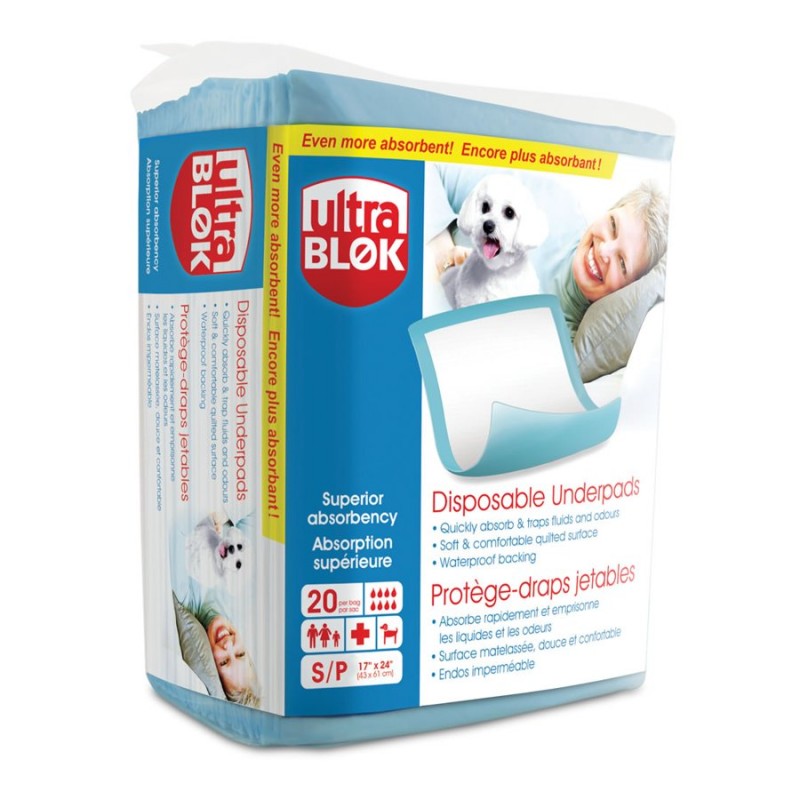 UltraBlok Disposable Underpads - 20's