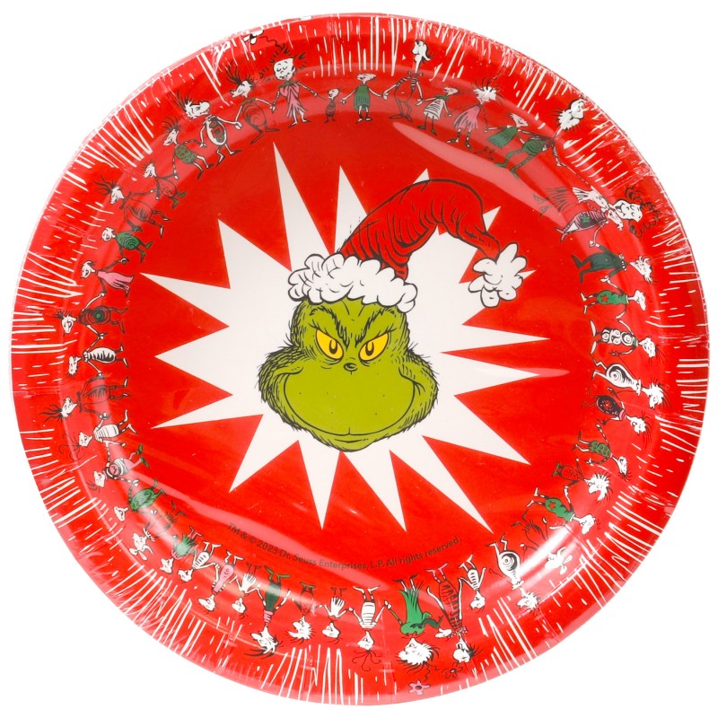 DR. SEUSS ROUND DESSERT PLATE Size 18cm