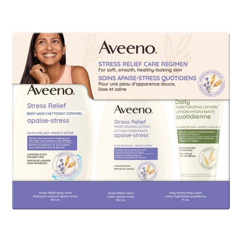 Aveeno Stress Relief Holiday Gift Set - 3 piece