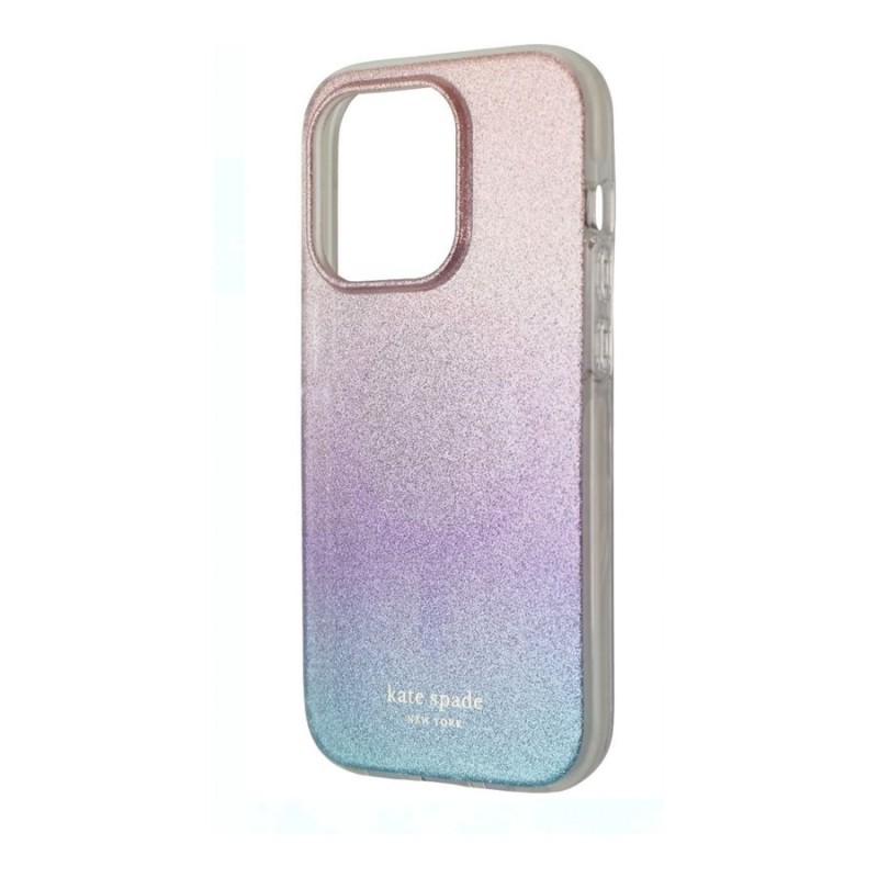 kate spade グリッター iPhone 15/15Pro/Max ケース- Teal Ombre Kate Spade New York Case for Apple iPhone 15 - Teal Ombre
