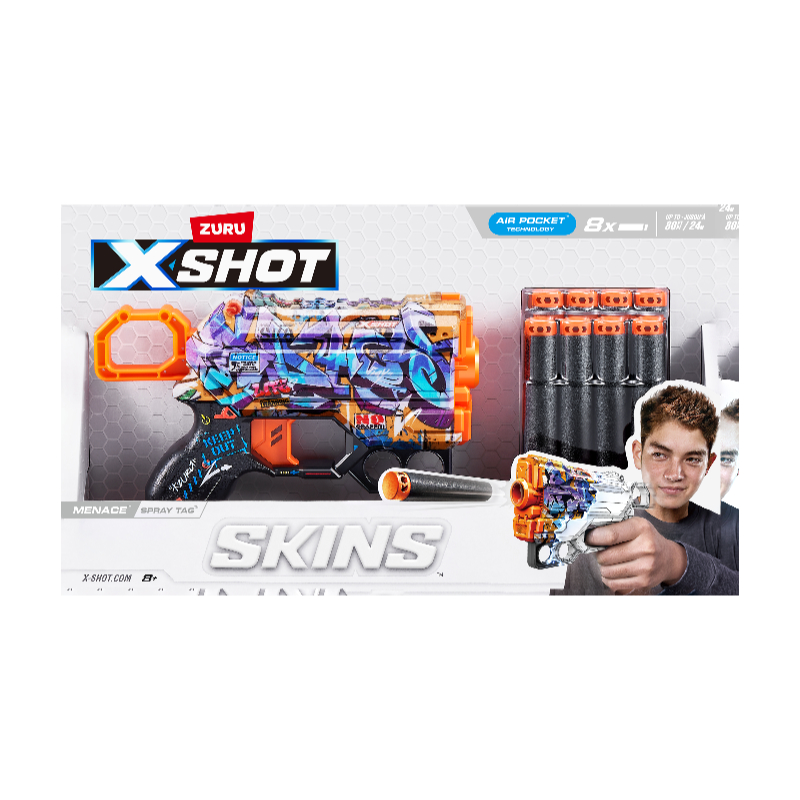 XSHOT SKINS MENACE BLASTER Size 8 darts
