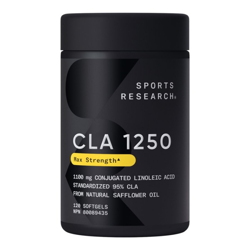 View of Sports Research CLA 1250 Max Strength Conjugated Linoleic Acid Softgels ...