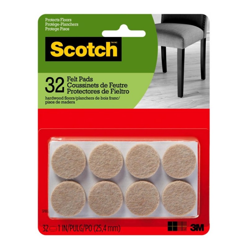 Scotch Felt Pads - Beige - 32's