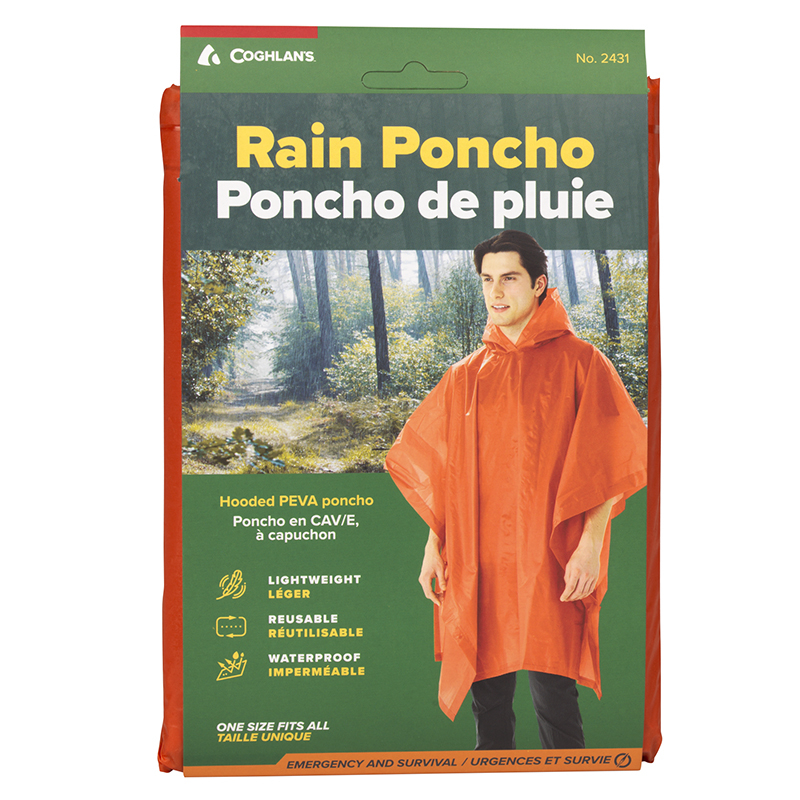 COGHLANS RAIN PONCHO in Orange