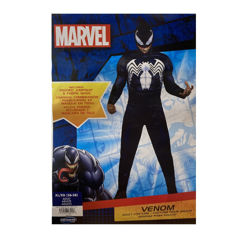 Marvel Venom Padded Chest Adult Halloween Costume - Men