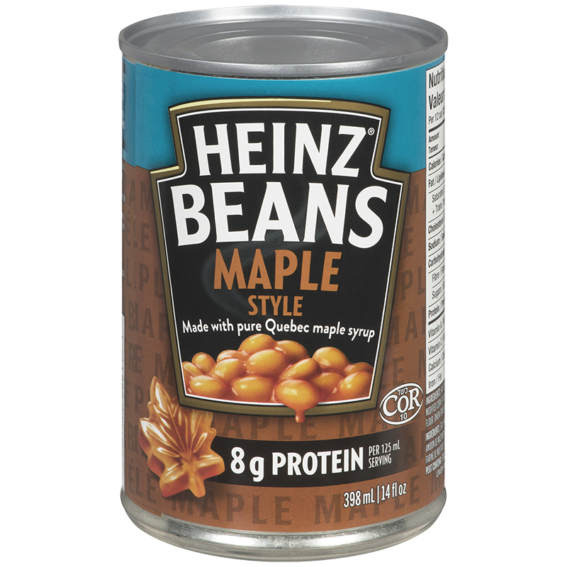 HEINZ D/B BEANS MAPLE 398ML