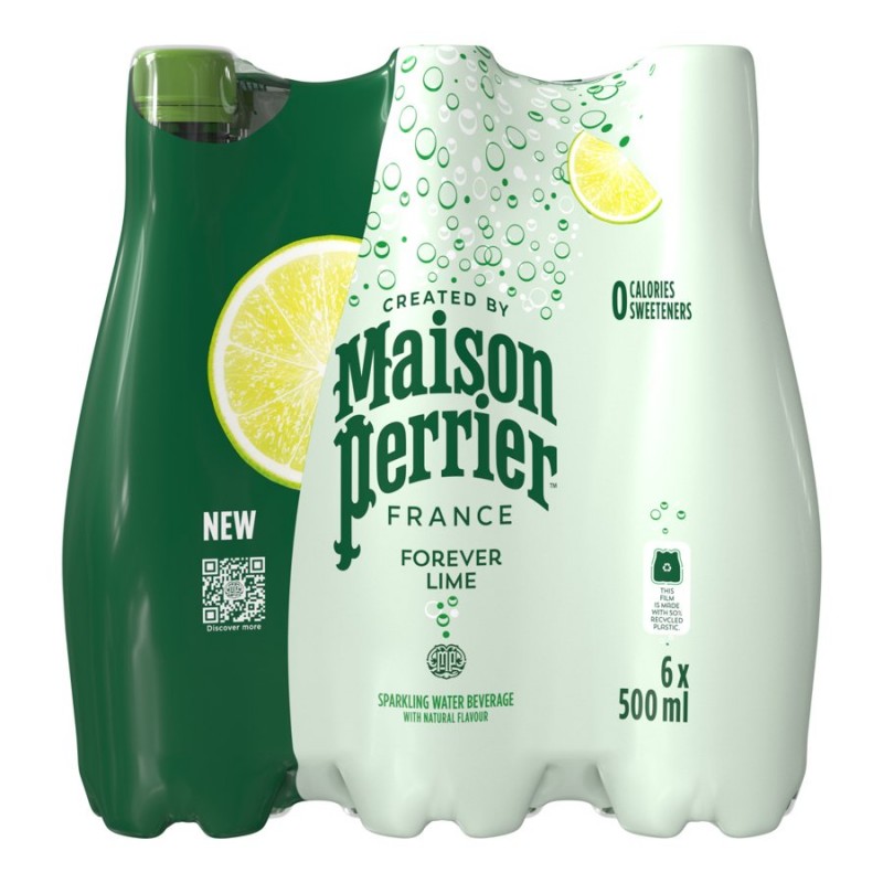 Maison Perrier Sparkling Water - Forever Lime - 6 x 500ml