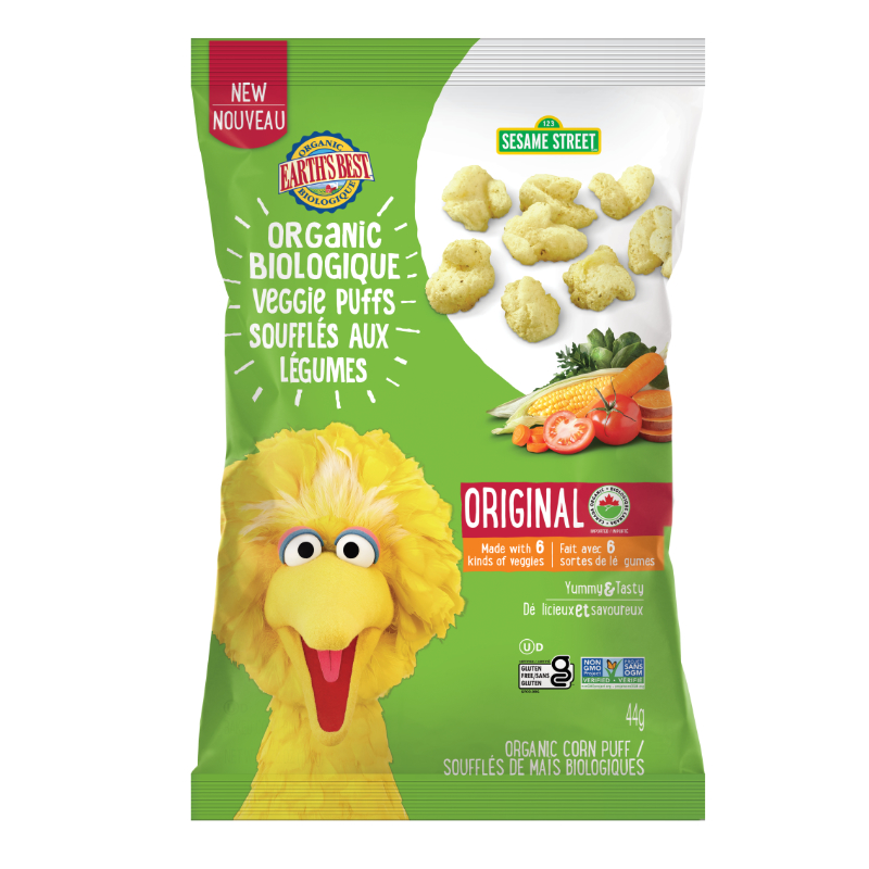 EARTH'S BEST VEGGIE PUFFS 44G