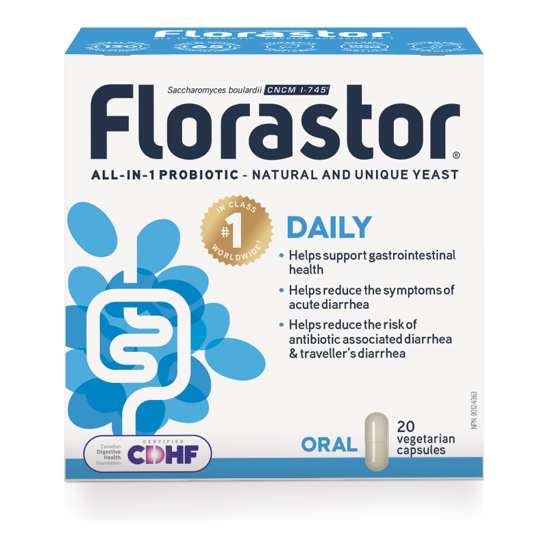 Florastor Daily Probiotic Vegetarian Capsules - 20's
