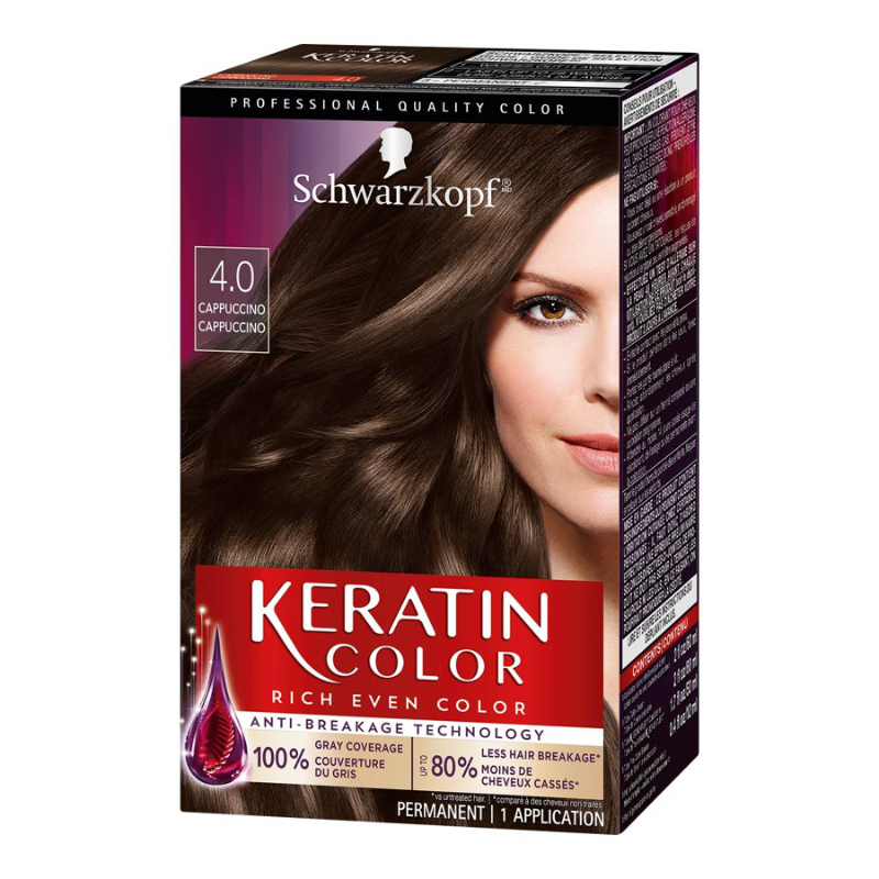 Schwarzkopf Keratin Color Hair Color - Cappuccino (4.0)