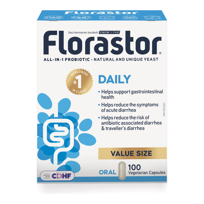 Florastor Daily Probiotic Vegetarian Capsules - 100's