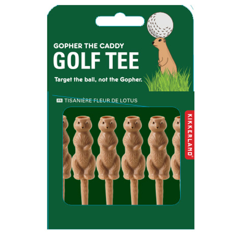 Kikkerland Gopher the Caddy Golf Tee - 6's