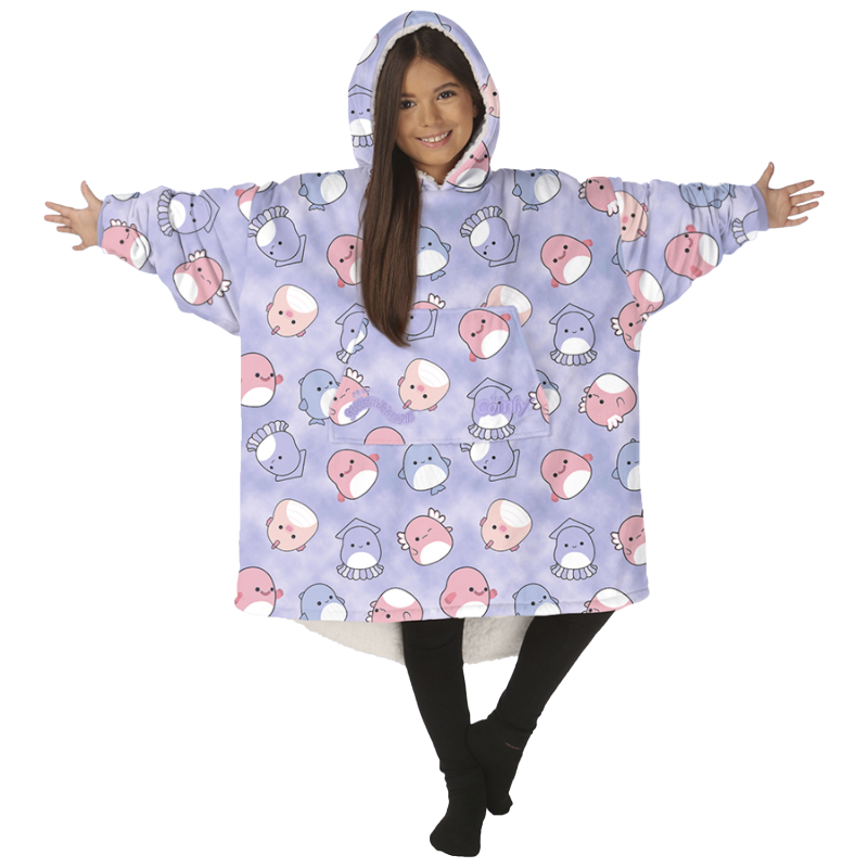 Comfy Junior Squishmallow Wearable Blanket - Sealife, Comfy Wearable Blanket 