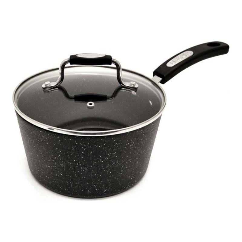 Starfrit The Rock Non-Stick Saucepan - 2.8L (3Qt) - Black