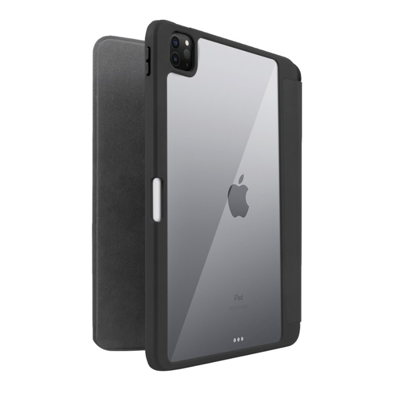 LOGiiX Cabrio+ Flip Cover for Apple iPad Pro 11-inch - Black/Transparent