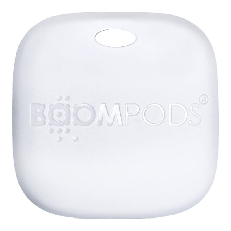 Boompods Boomtag Rechargeable Anti-Loss Bluetooth Tag - White - BP-TARWHT