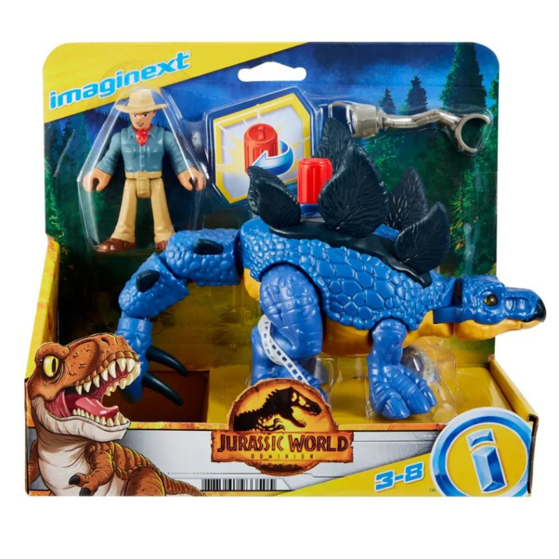 Jurassic World Stegosaurus Figure Multicolor