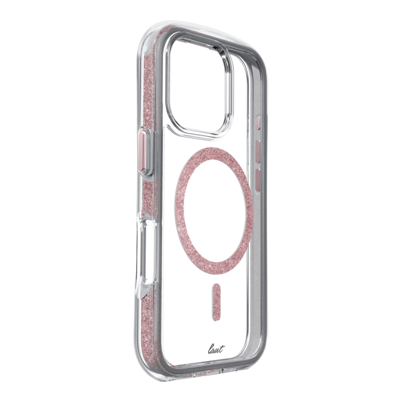 Laut Aero Sparkle Back Cover for Apple iPhone 16 Pro - Crystal Pink