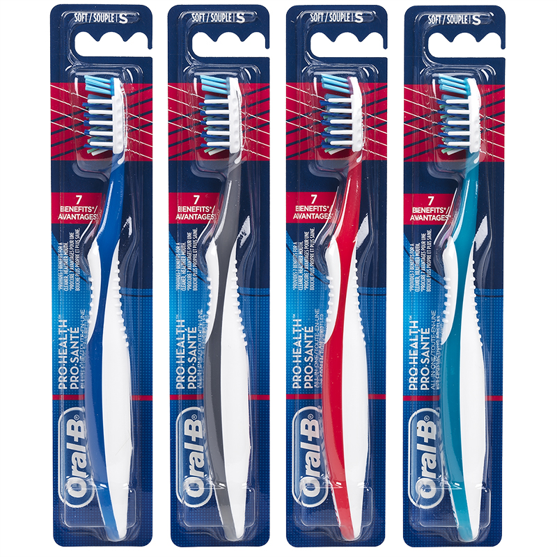 Oral-B CrossAction Pro-Health Toothbrush â€“ Soft â€“ Single Toothbrush â€“ Assorted 