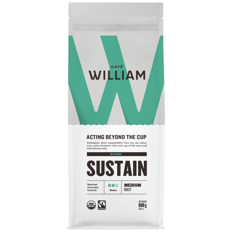 Cafe William Medium Roast Ground Coffee - 800g