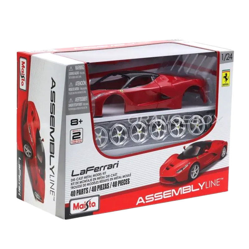 自動車 Ferrari Model Cars Set Ferrari Assembly Line 1:24 Buildable Die-Cast Model Car Kit - FERD7185