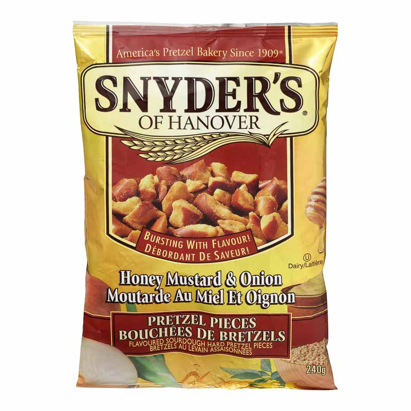 snyder's of hanover pretzel pieces honey mustard